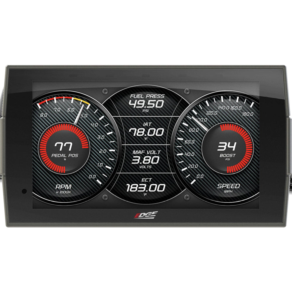 Edge Insight CTS3 touchscreen close-up showing crisp color and touch control