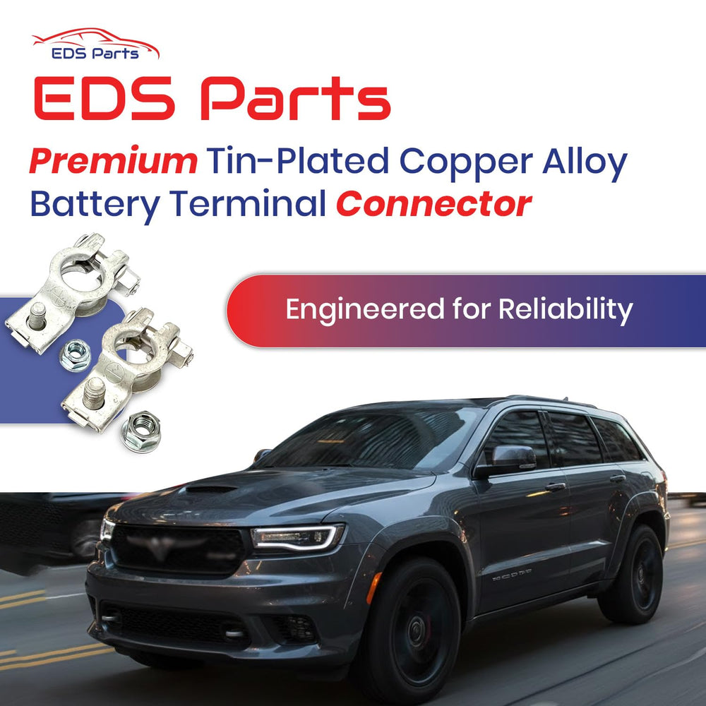 EDS installed on battery in engine bay illustrating direct-fit replacement benefit