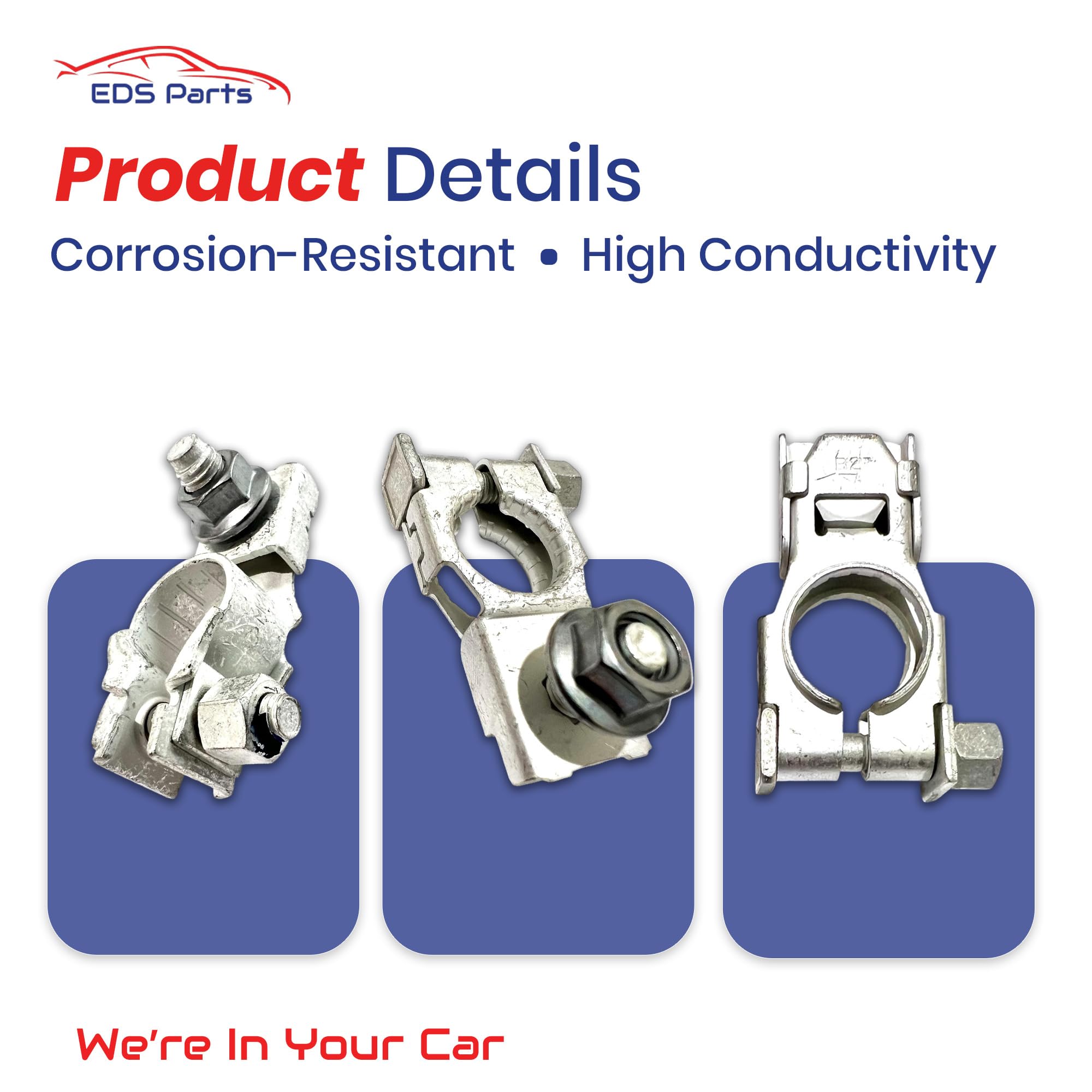 EDS tin-plated copper alloy finish detail showing corrosion resistance benefit
