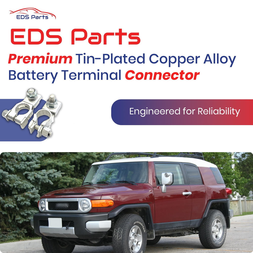 EDS negative 16mm terminal close-up highlighting fit and corrosion-resistant finish