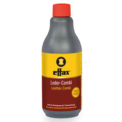 Effax-treated leather close-up showing smooth grain and restored suppleness