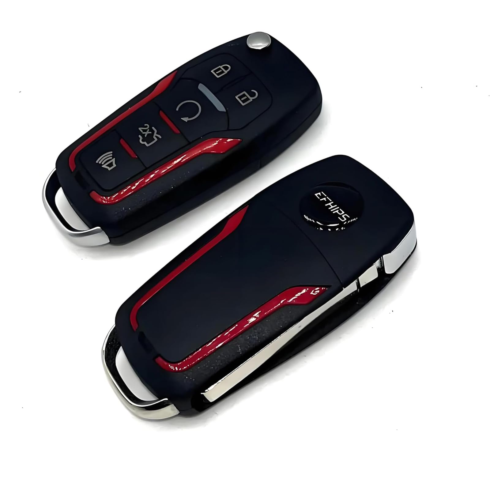 EFHIPS key fob in hand demonstrating ergonomic design and reliable range