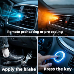 EFHIPS key fob front view illustrating quick remote start convenience