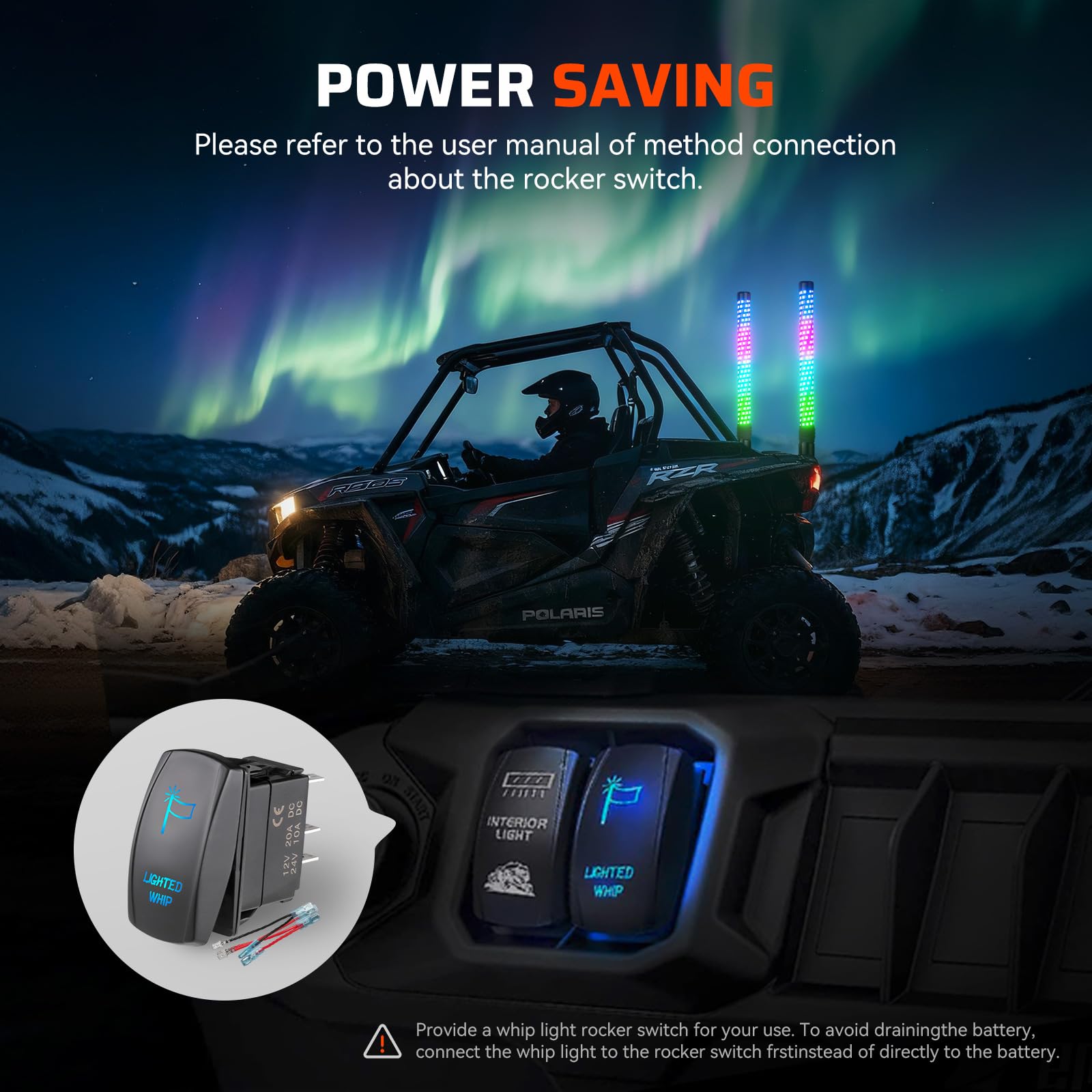 Ehaho amber turn and red brake lights illuminated, increasing signaling and group safety