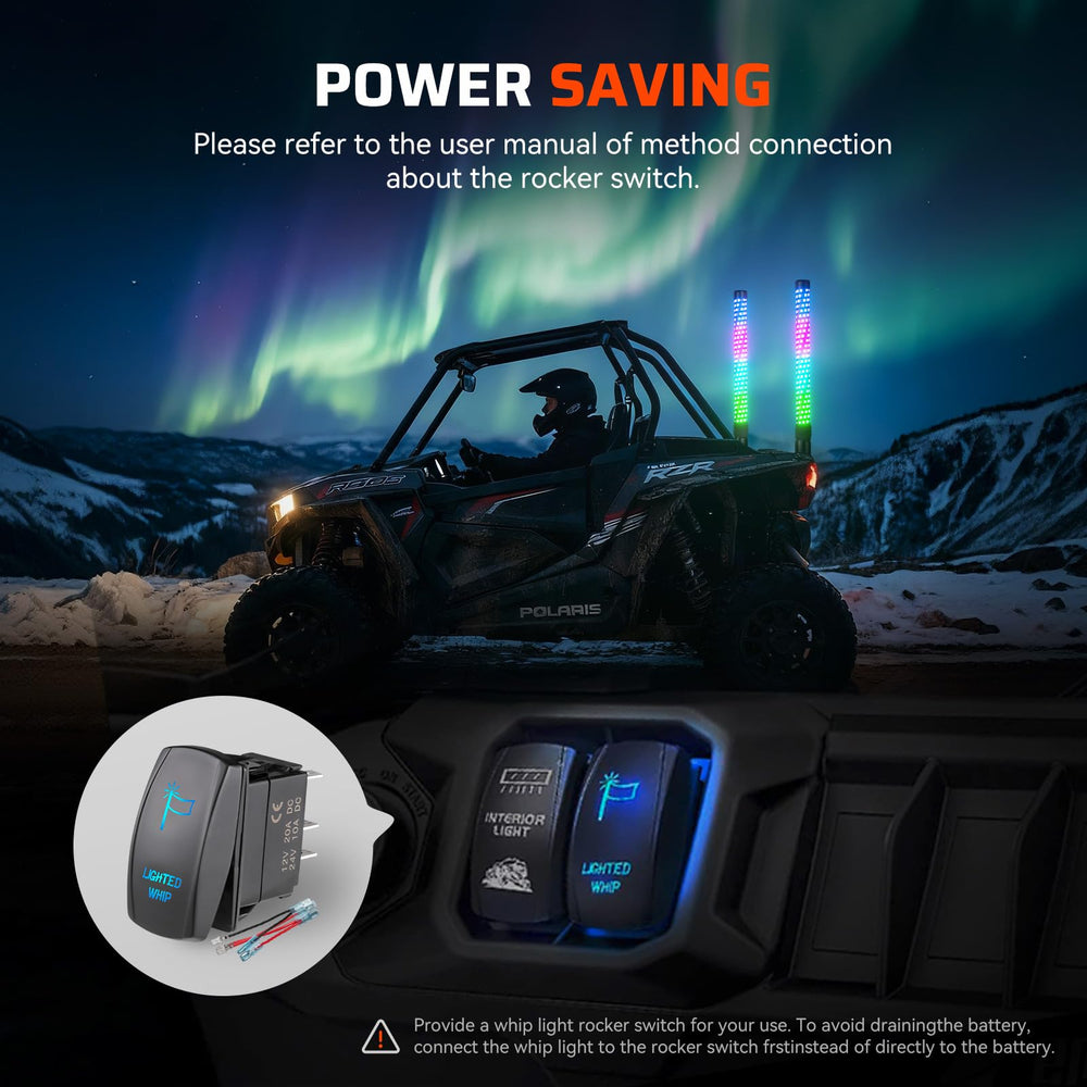 Ehaho amber turn and red brake lights illuminated, increasing signaling and group safety