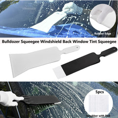 EHDIS bulldozer squeegee close-up with rubber edge protects film
