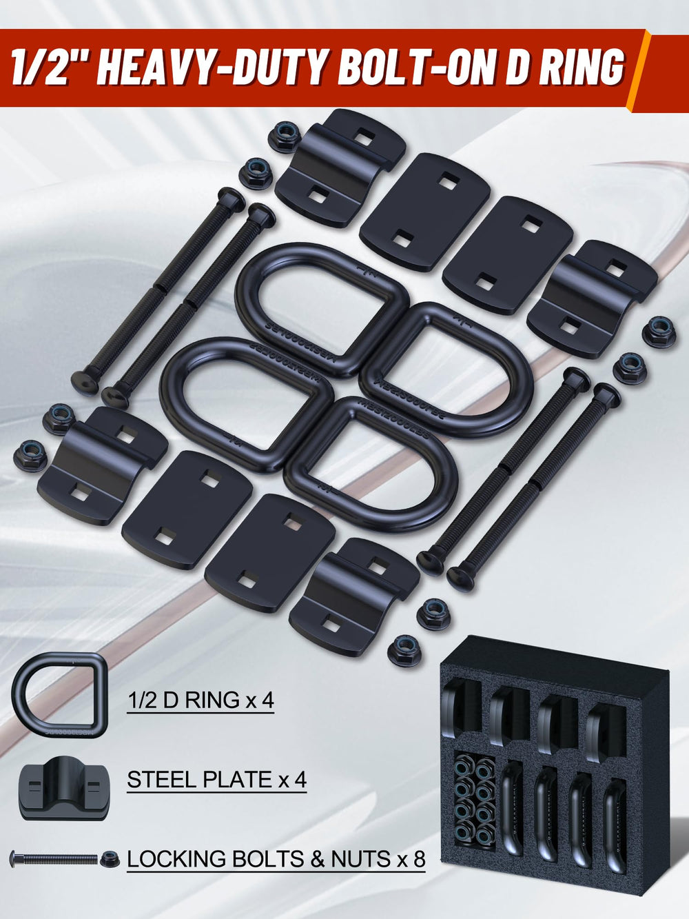 EilxMag reinforcement plate detail showing load-distribution and stronger mount