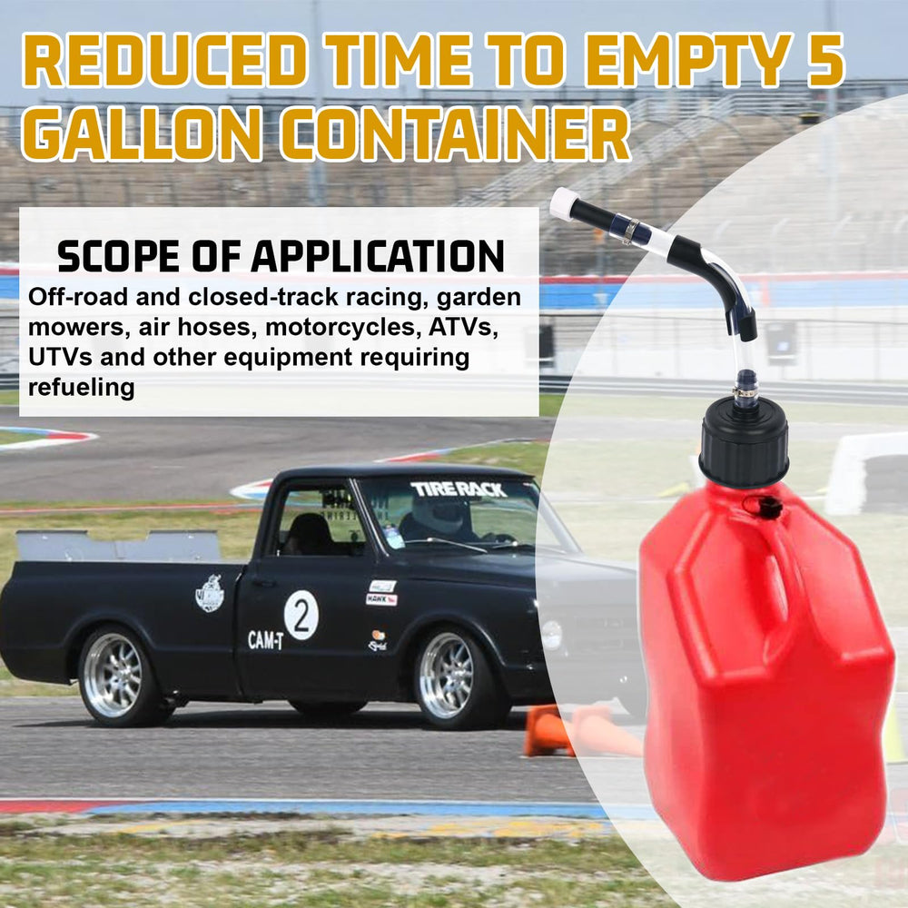 EINDER kit in racing pit demonstrating quick refueling efficiency and safety