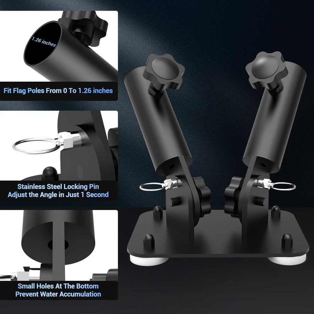 EJYTRVT patented angle adjust mechanism close-up for quick secure positioning