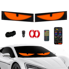 Ekavtor front panels mounted on windshield showing bold graphics and improved visibility
