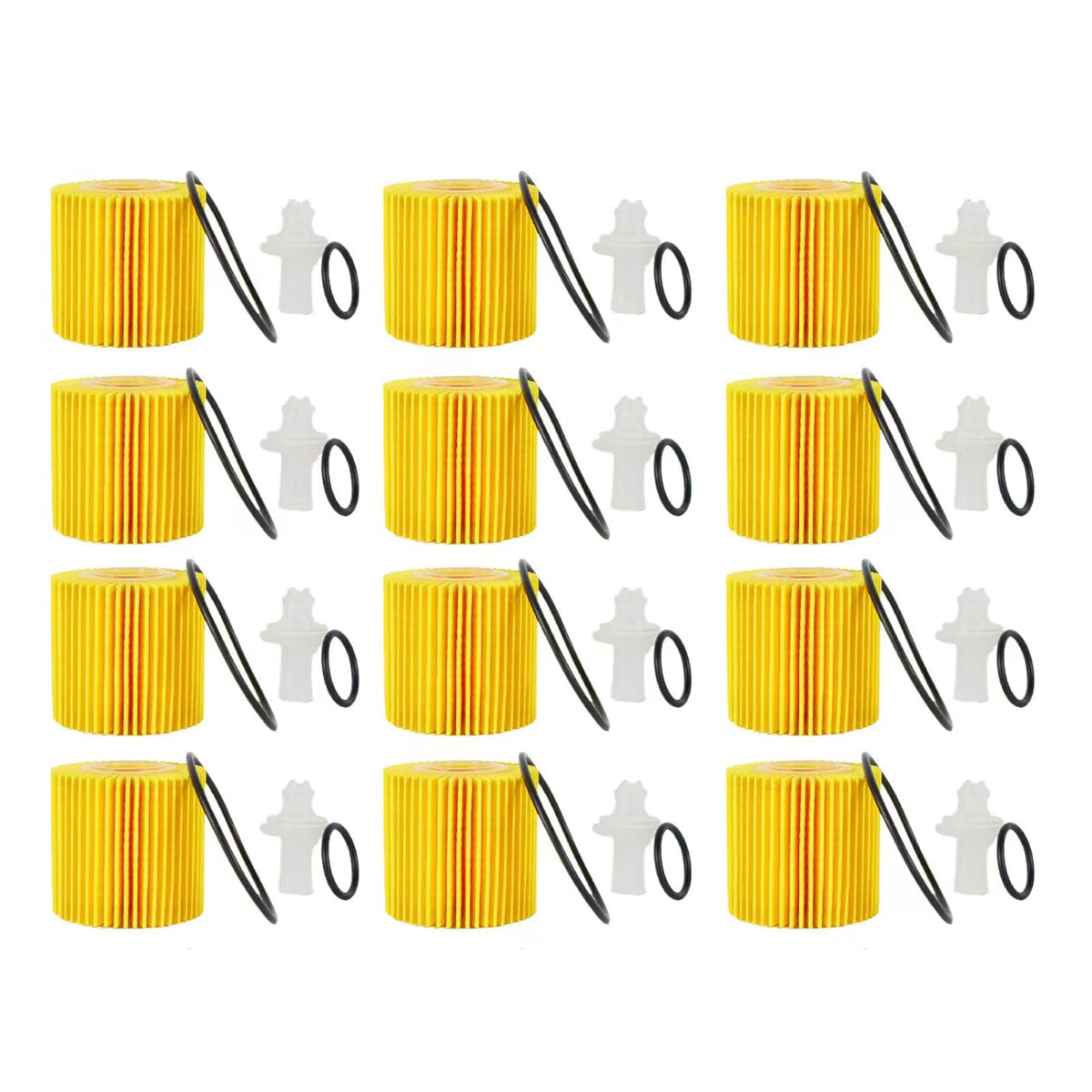 EKIONBY front packaging yellow oil filter showing product ID and easy selection benefit