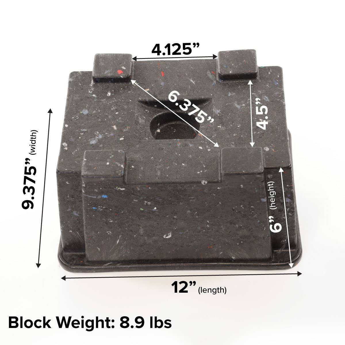 EKON OX BLOX interlocking top close-up for secure stack stability benefit