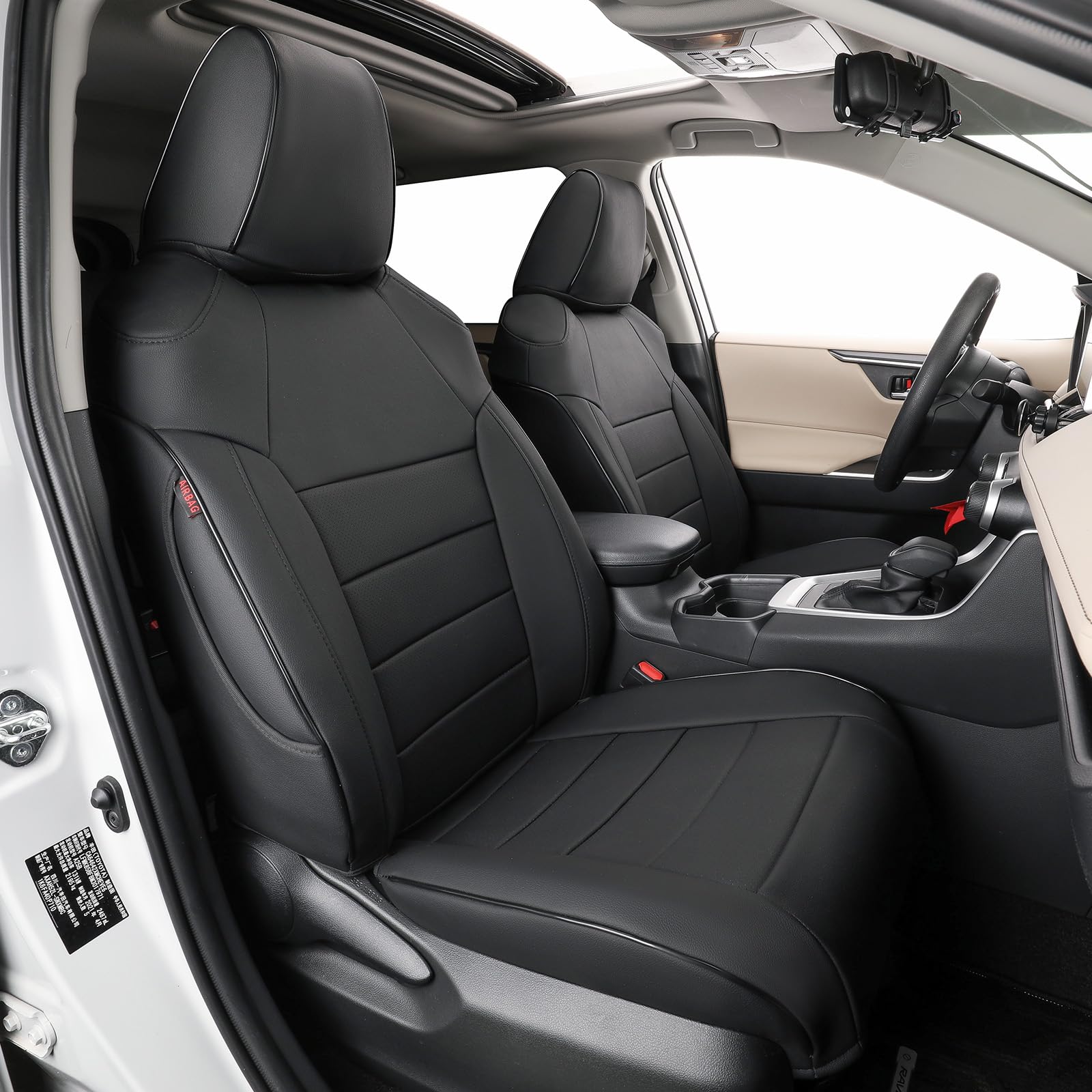 EKR front seat view showing precise fit and upgraded cabin look