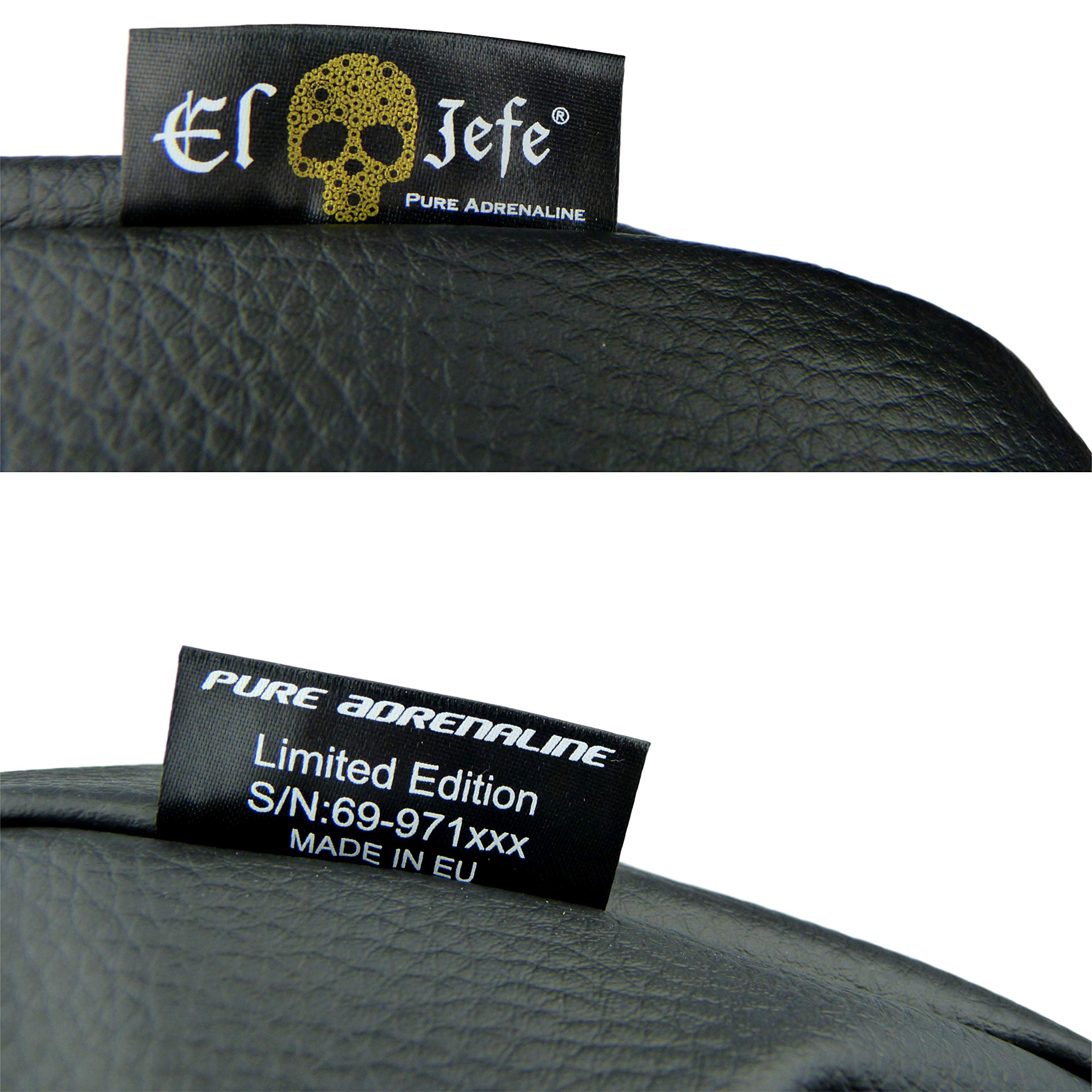 EL JEFE cover beside tape measure showing fit for 8,000–13,000 lb winches