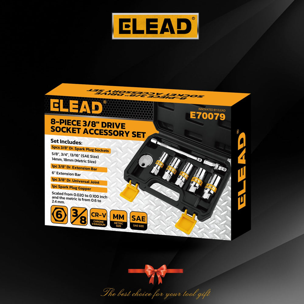 ELEAD close-up of socket size markings for fast selection