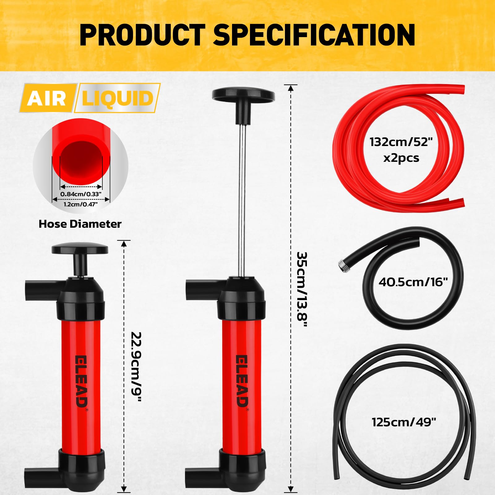 ELEAD close-up of hose connection demonstrating leak-resistant fit and ease