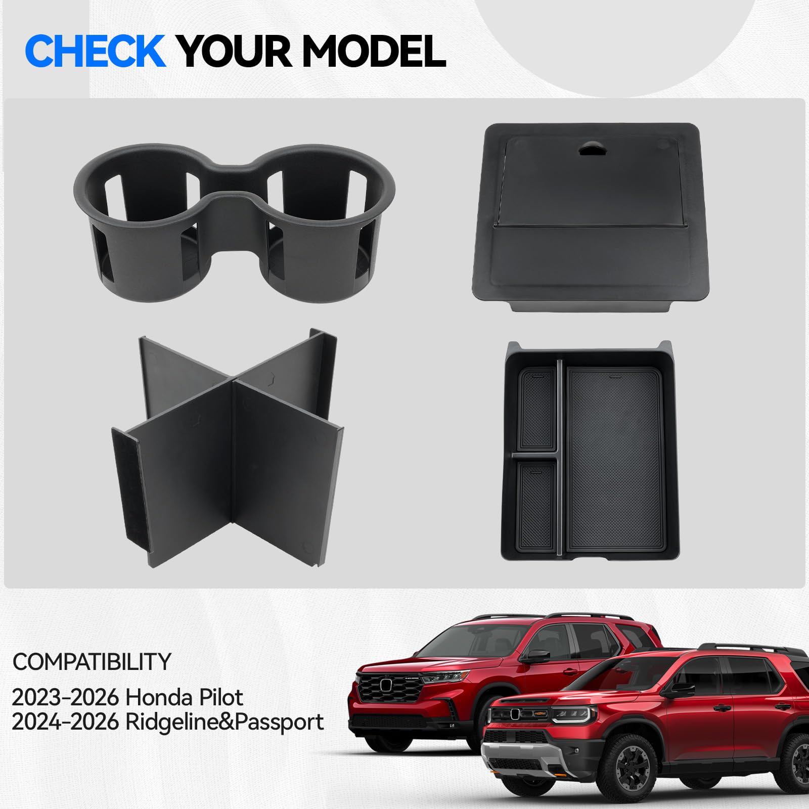 ELECFRESH armrest storage box close-up highlighting secure fit and durability