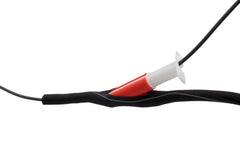 Electriduct tool inserting loom over cables, streamlines conduit installation