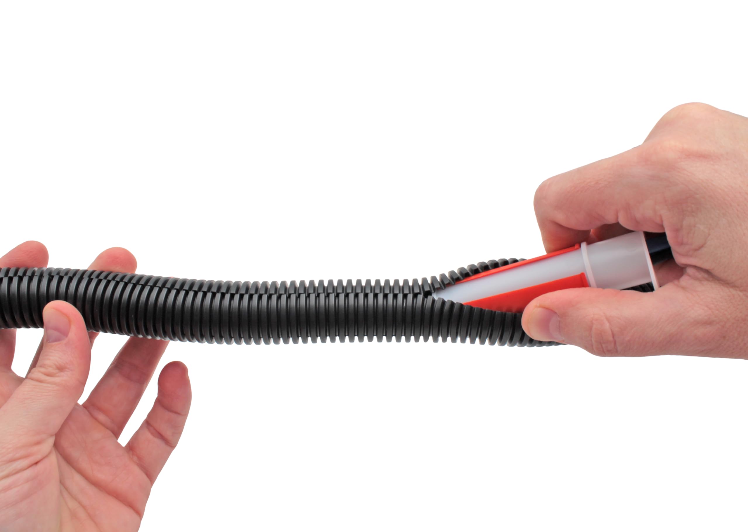 Electriduct workbench installation scene showing kit in practical use