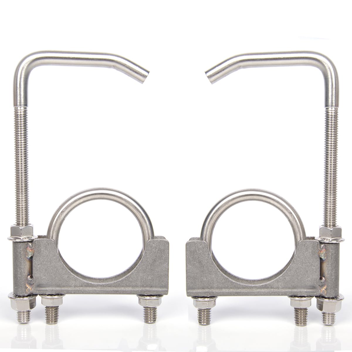 eLifecenter clamp and hanger front view showing complete two-piece set and durability