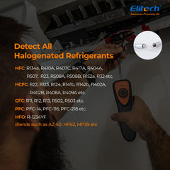 Elitech CLD-100 in hand to show size and ergonomic grip for comfortable field use benefit