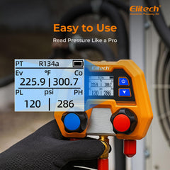 Elitech DMG-2SE pressure sensor detail highlighting durable build and reliable measurement