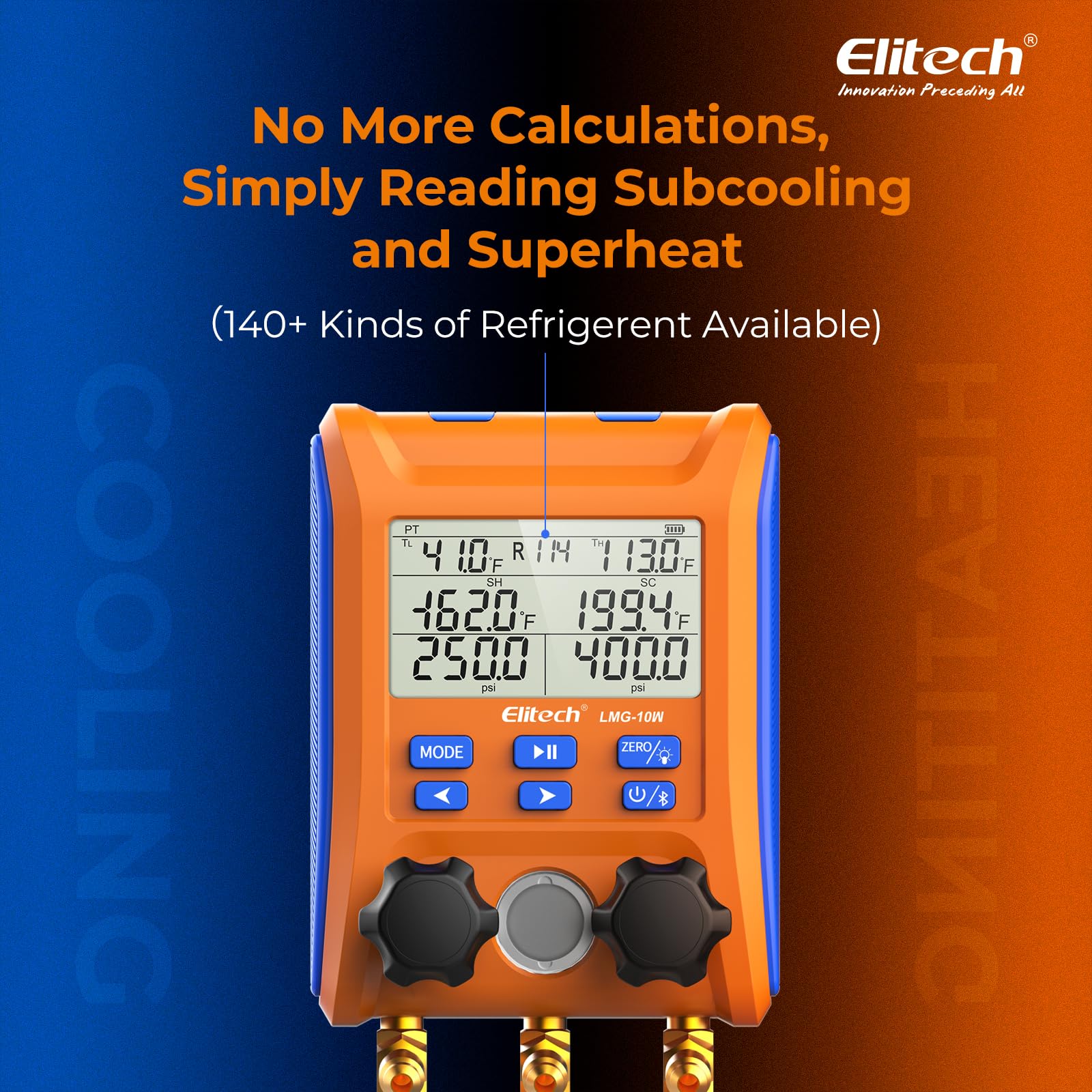 Elitech LMG-10W paired with Elitech Tools app enabling remote monitoring