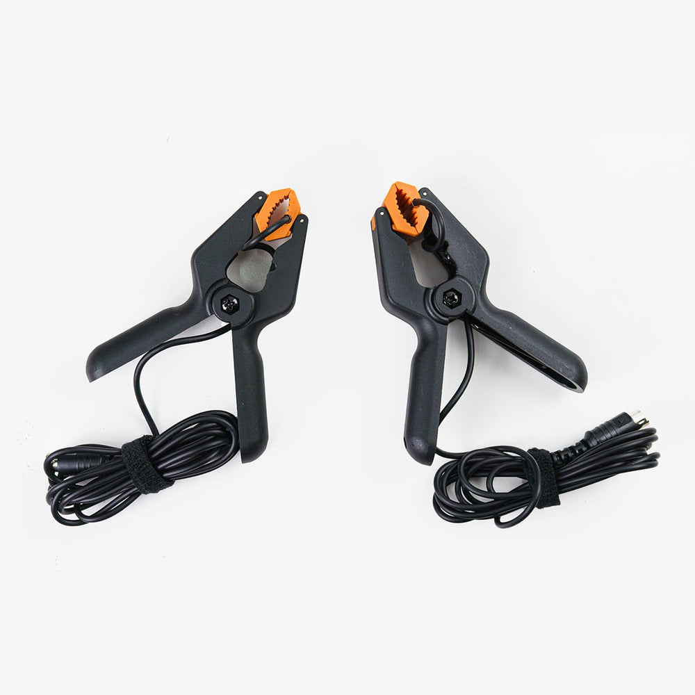 Elitech probe clamped on copper pipe in HVAC system delivering precise readings