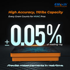 Elitech scale inside heavy-duty carrying case ready for safe transport