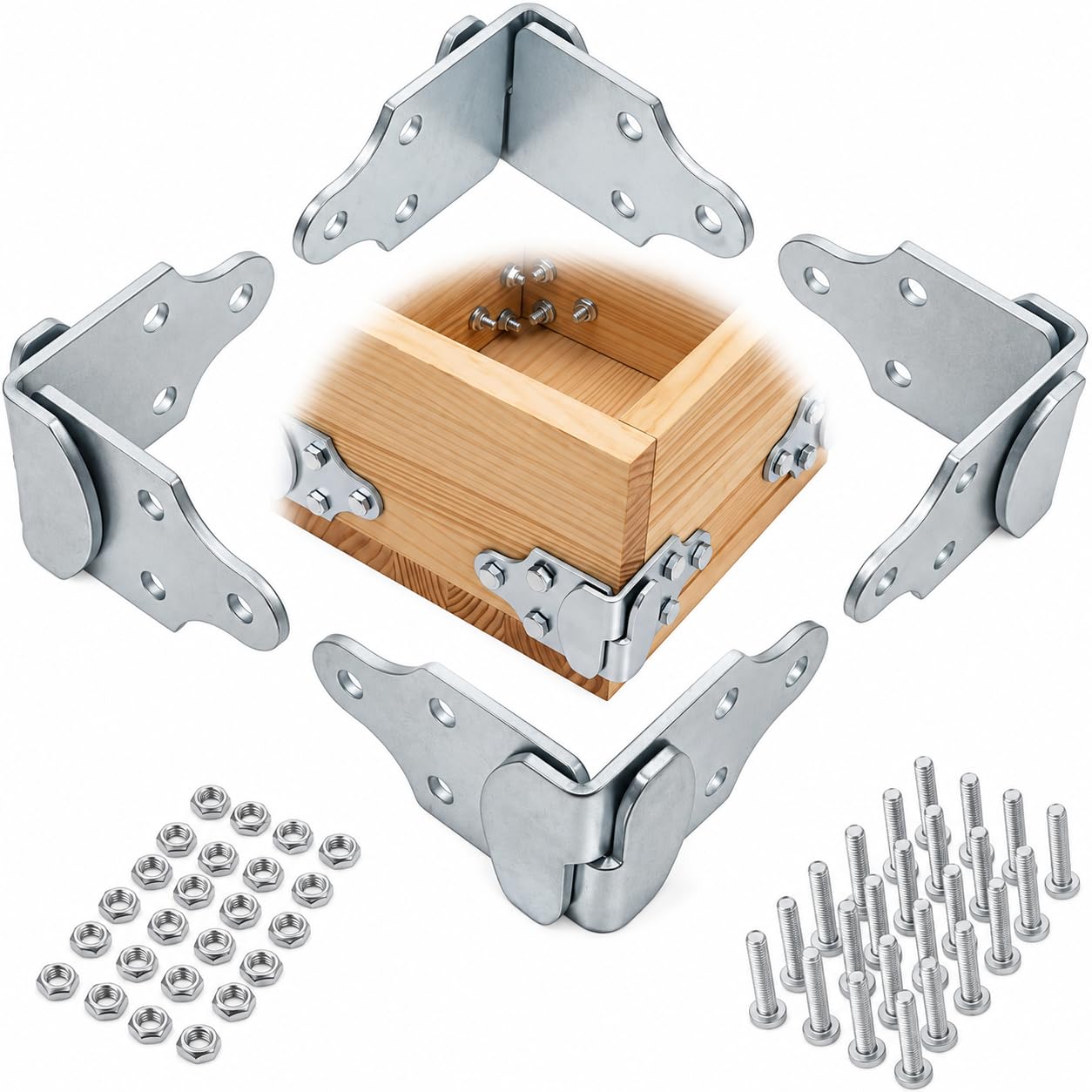 ELITEWILL front view of bracket pack showing parts and benefit of readiness