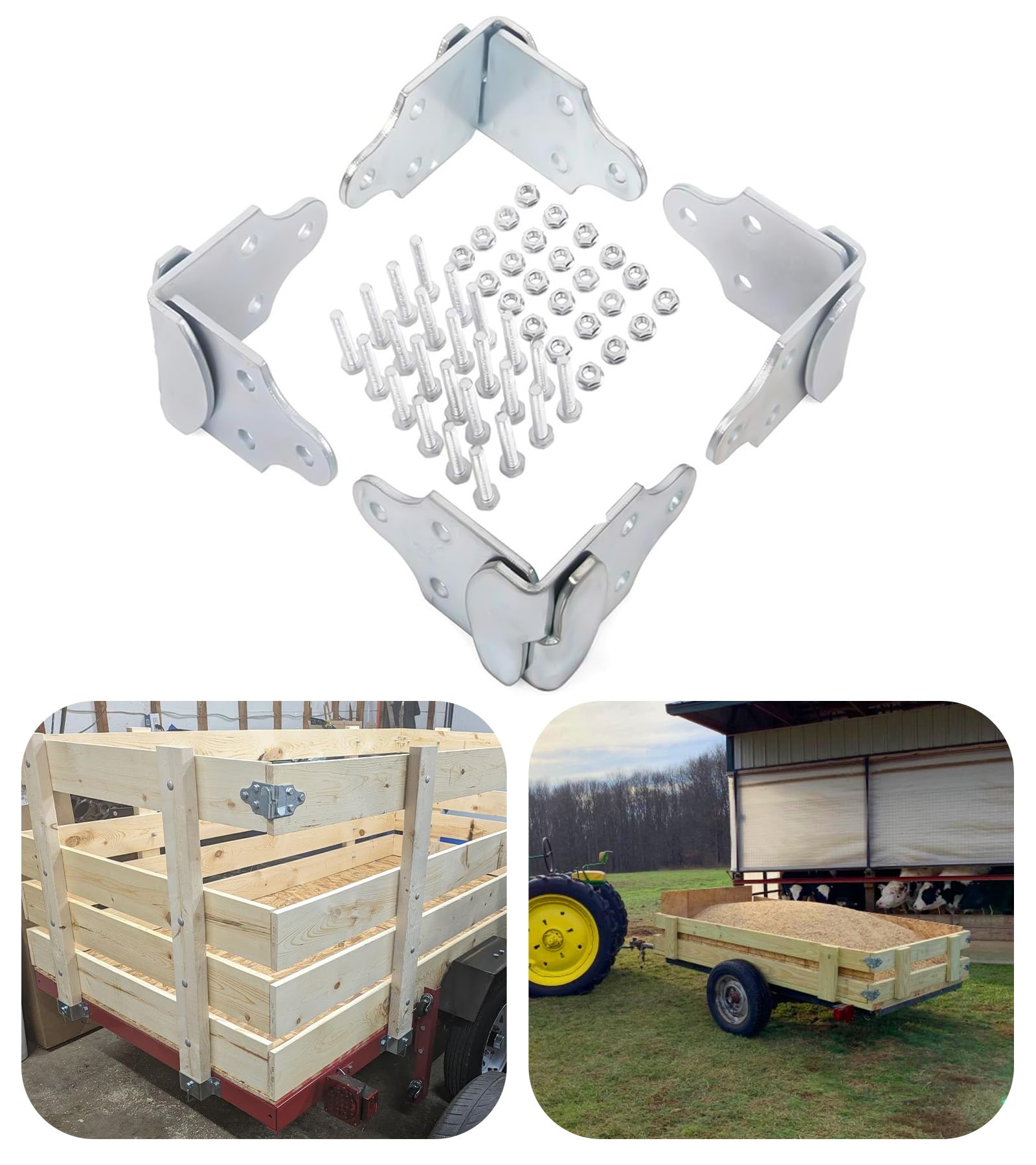 ELITEWILL trailer with installed wood sides demonstrating increased cargo capacity