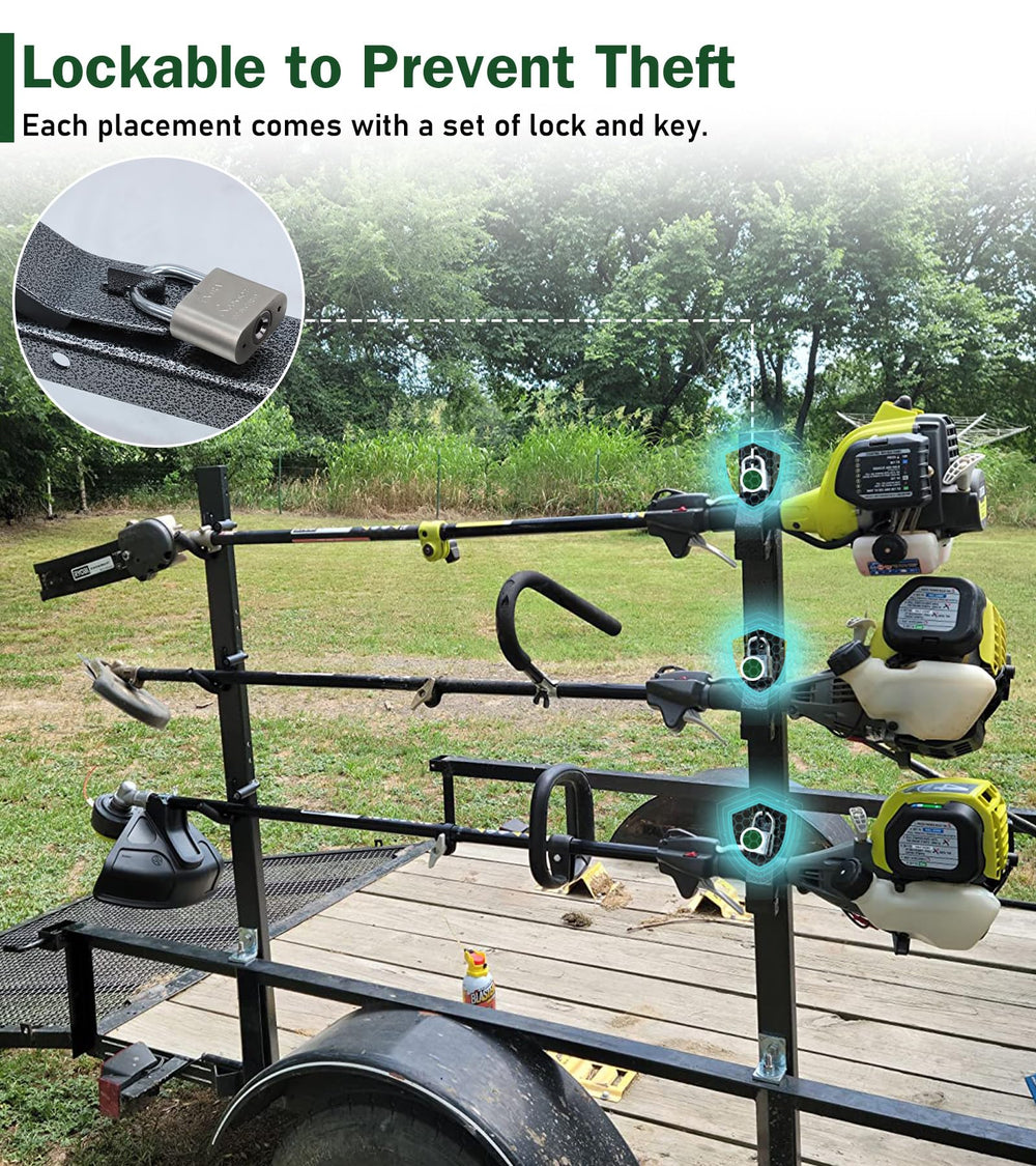 ELITEWILL keyed lock detail securing individual trimmers for transit safety