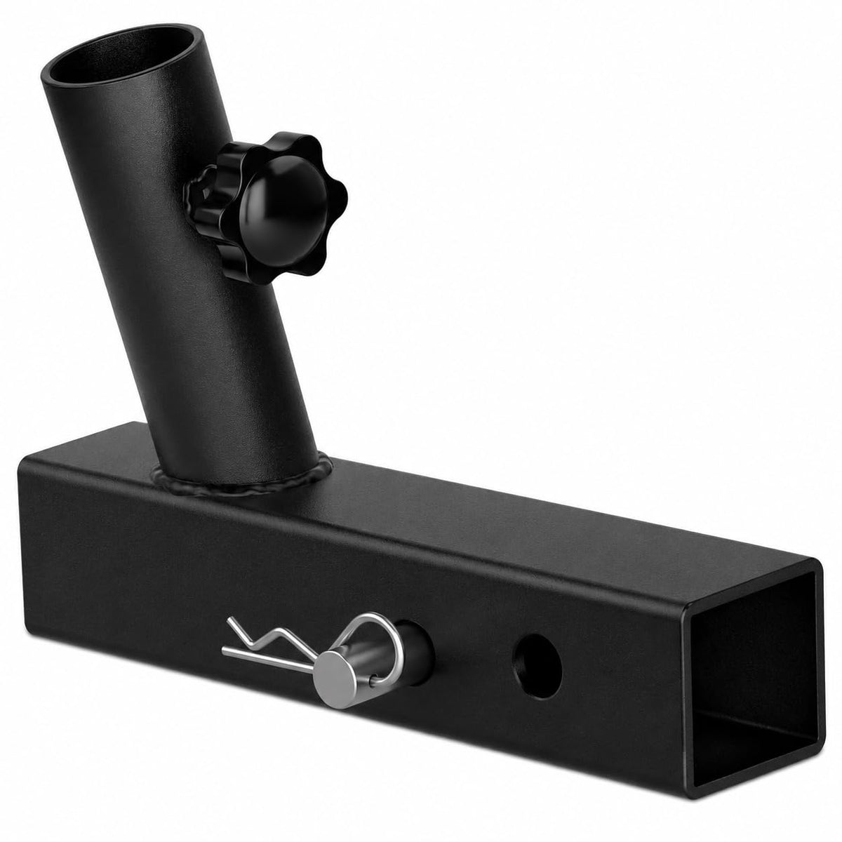 ELONN front view of hitch flag holder showing sturdy mount and simple fit