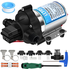 Elyaspedy front view pump showing compact design and easy mounting benefit