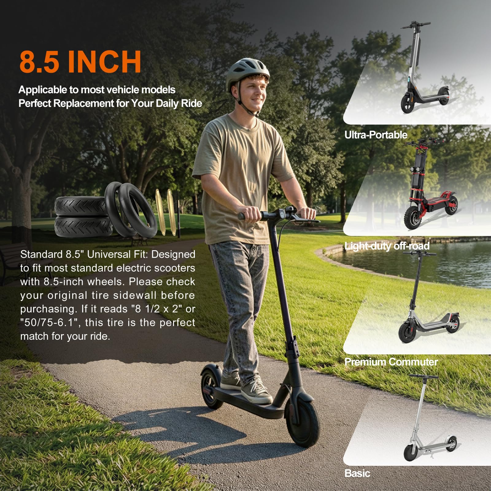 EMERK-equipped scooter in urban setting illustrating smoother, more confident commuting