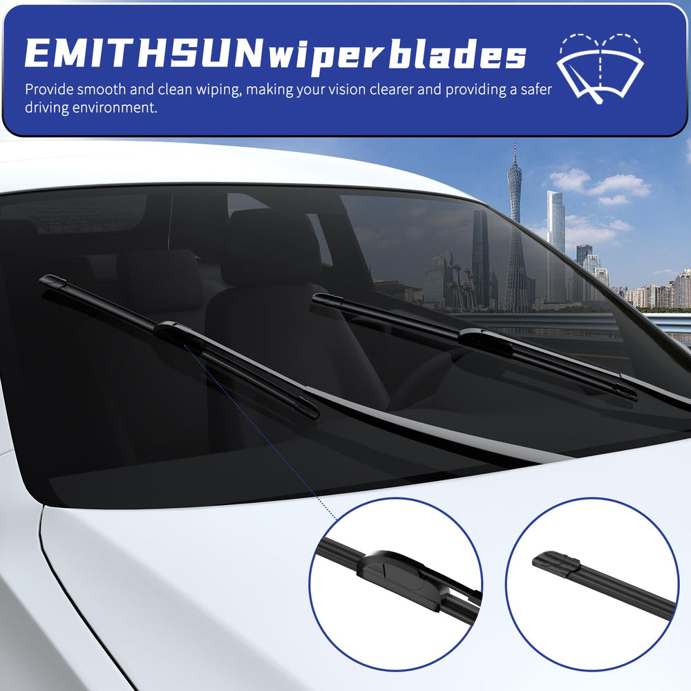 EMITHSUN 22" and 18" blades side-by-side for size comparison benefit