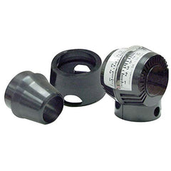 EMPI Pro-Sync two adapters displayed to fit varied carburetors