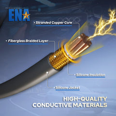 ENA spark plug wire boot insulation detail demonstrating heat and oil resistance