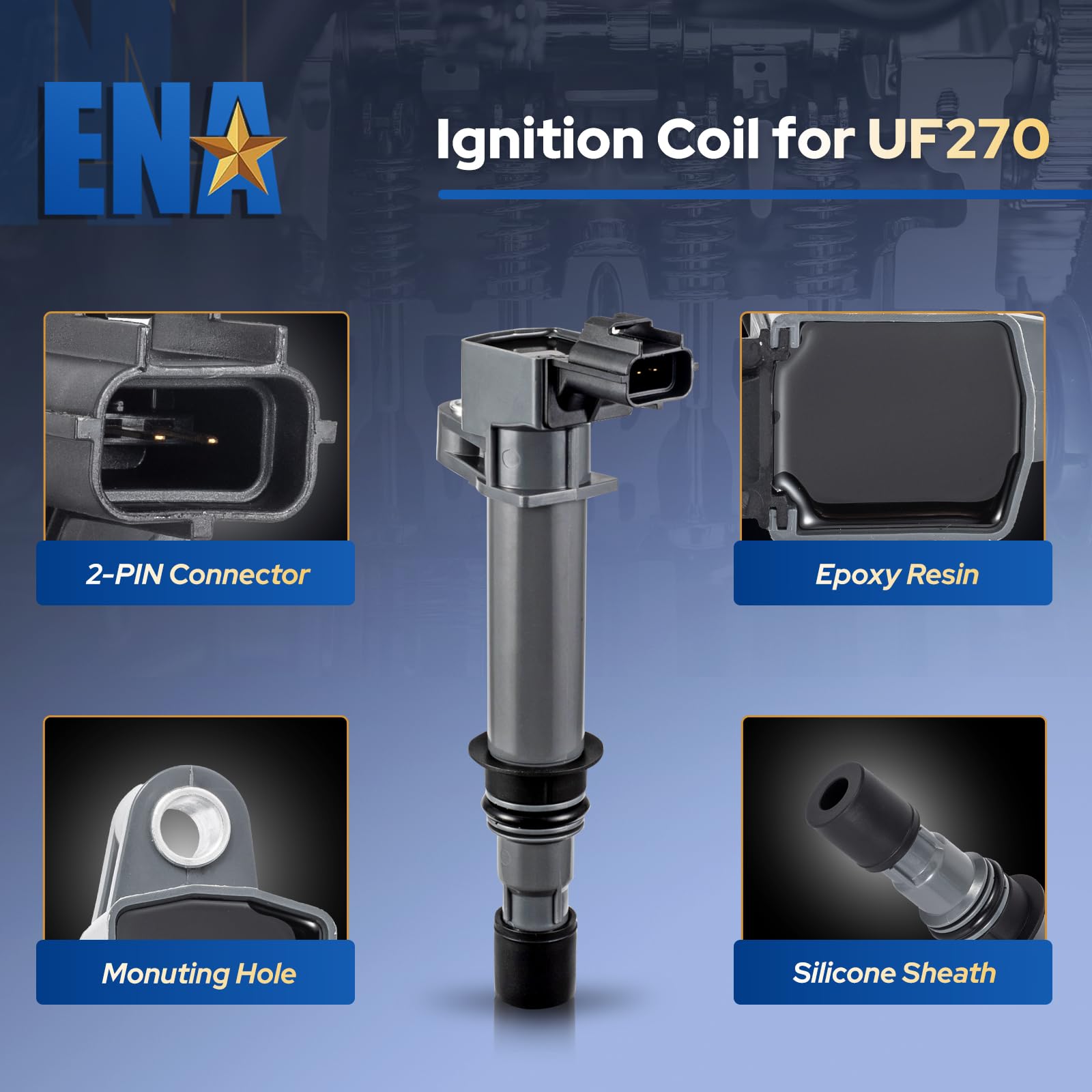 ENA close-up of coil terminal detail for precise electrical connection