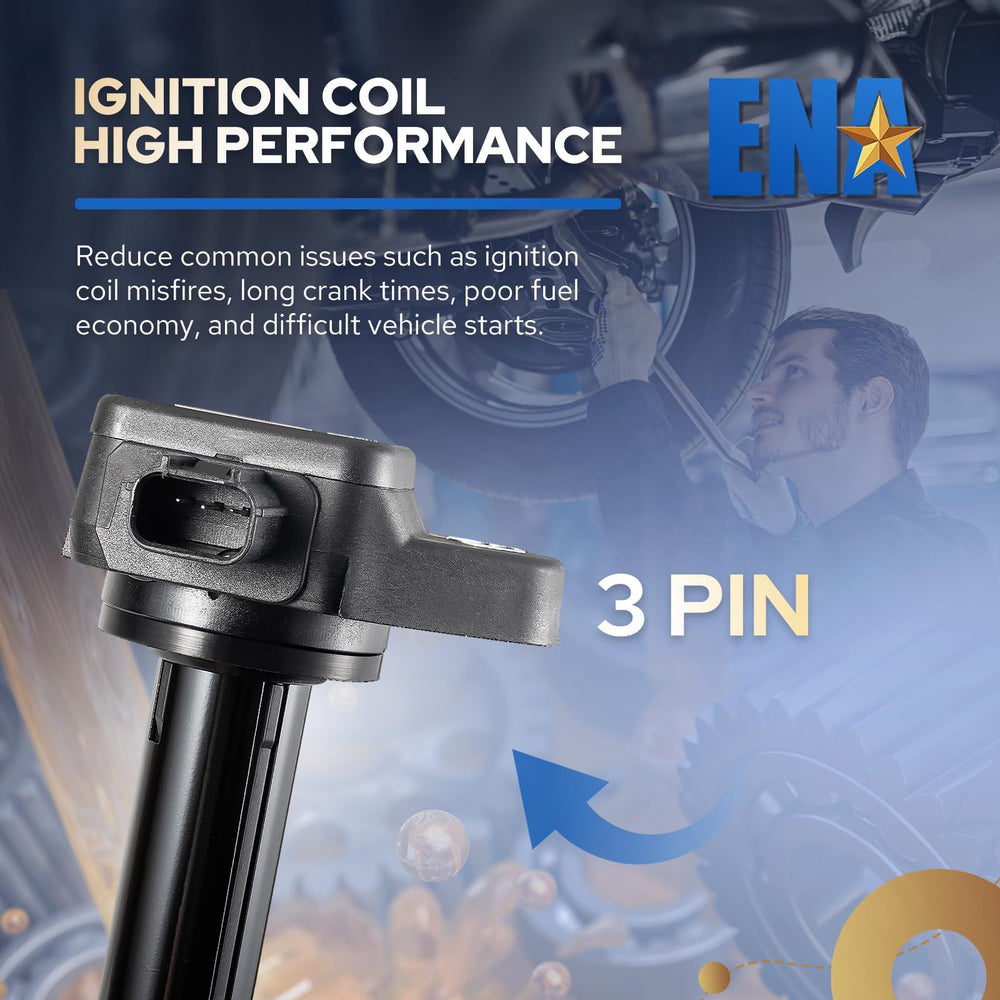 ENA coil installed on valve cover demonstrating direct-fit replacement advantage