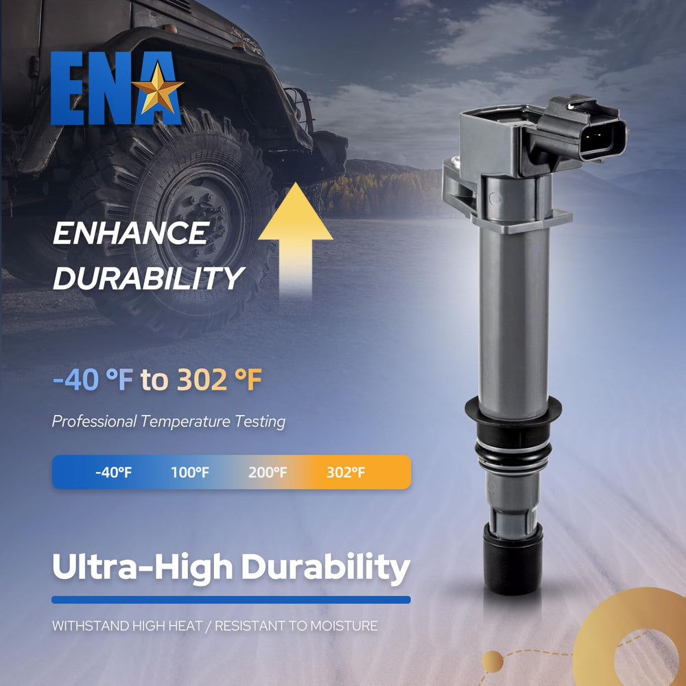 ENA coil mounted on valve cover demonstrating bolt-on installation benefit