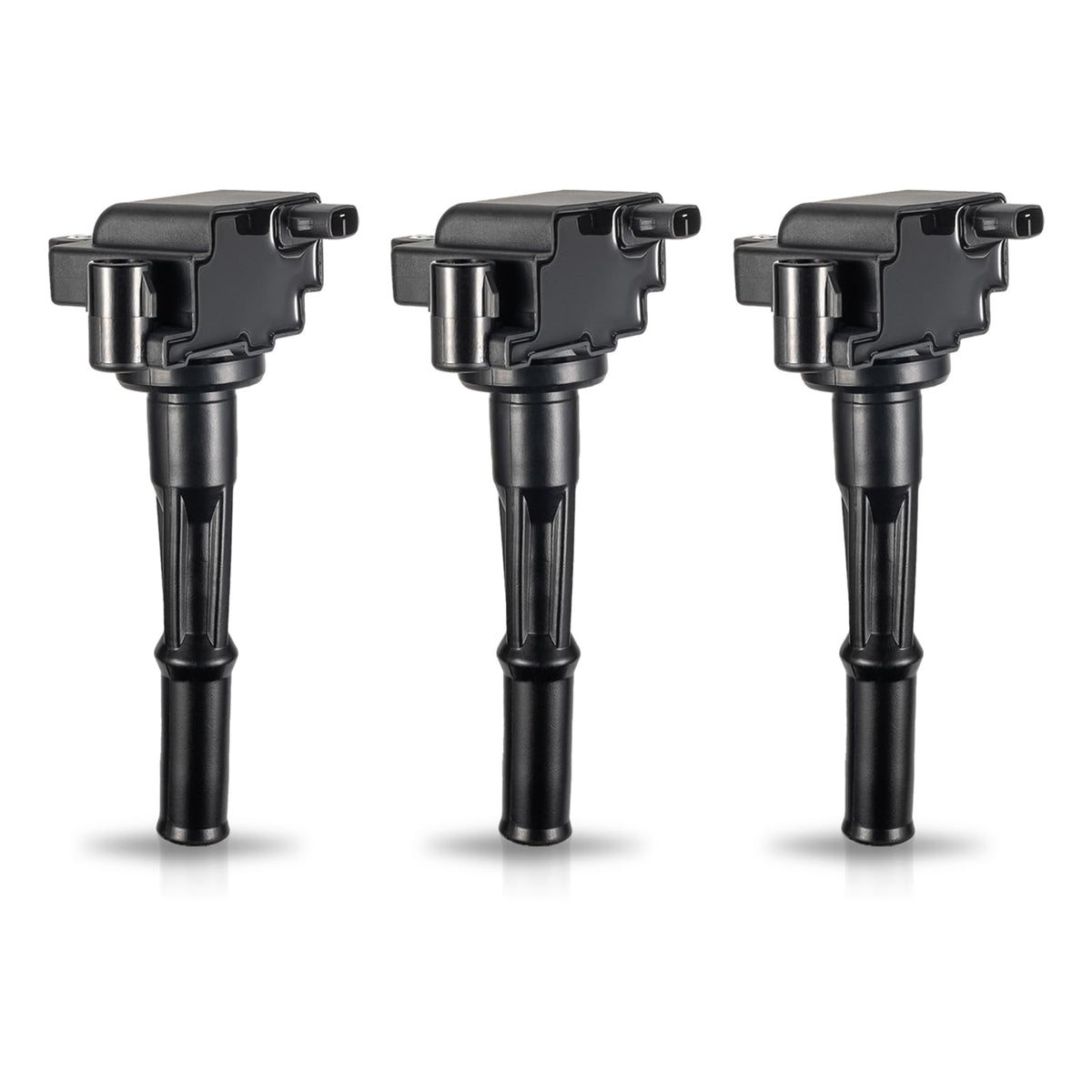 ENA coil pack front view showing plug-and-play fit for Toyota 3.4L, reliable replacement