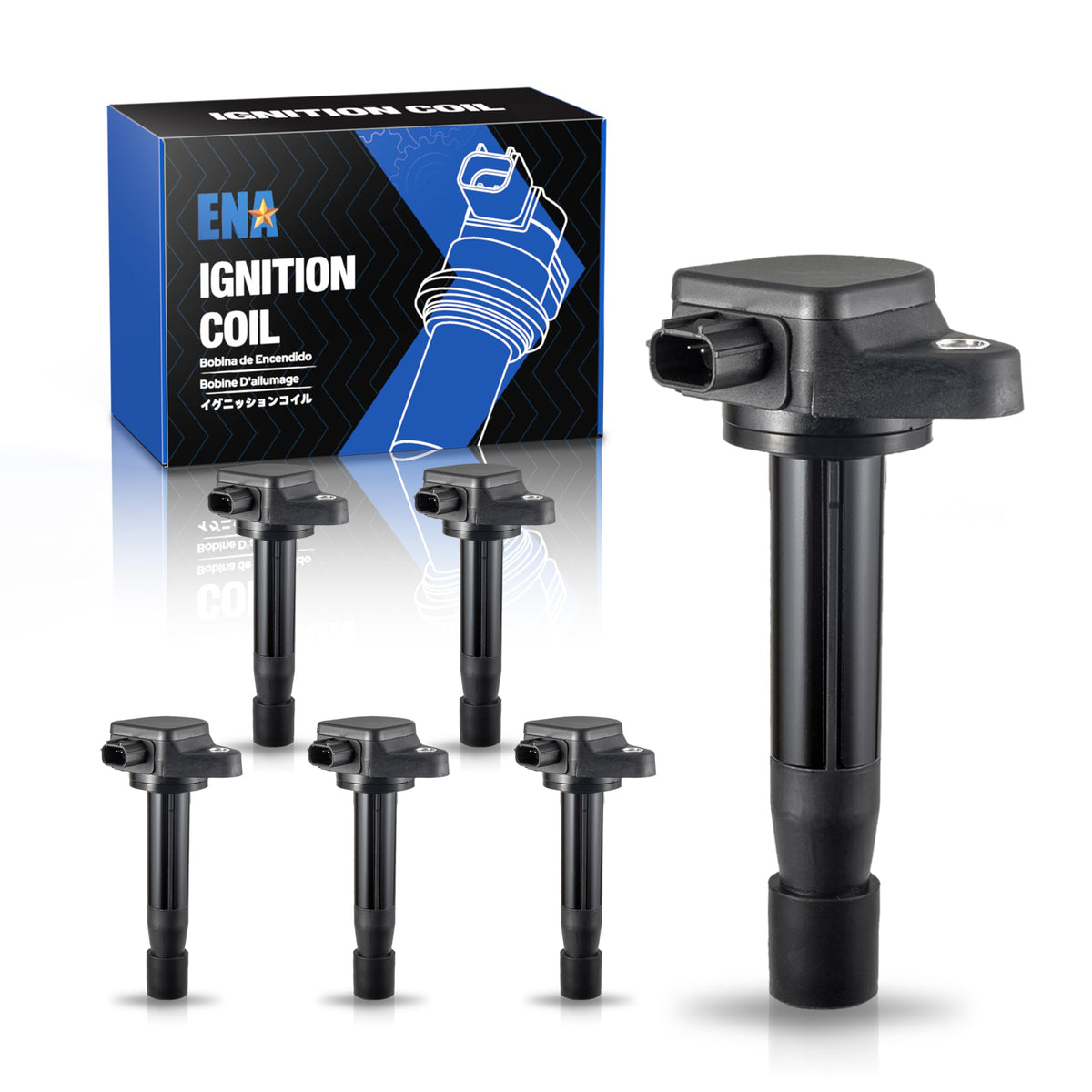 ENA coil pack front view showing clean casting and easy fit for fast replacement