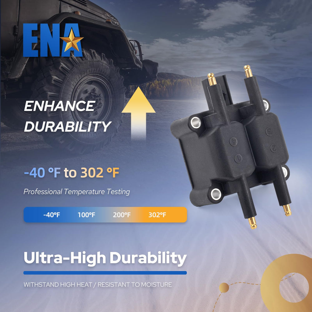 ENA coil pack installed on engine demonstrating straightforward replacement