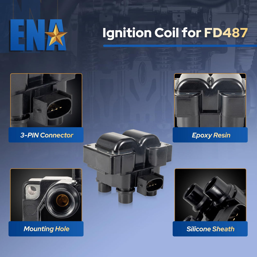 ENA coil pack mounting base closeup showing secure bolt points