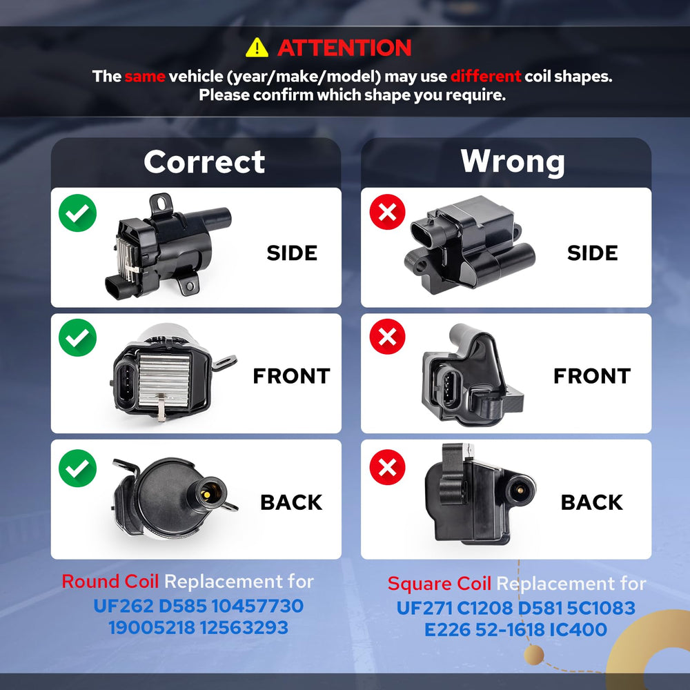 ENA coil pack side profile highlighting compact shape for simple installation
