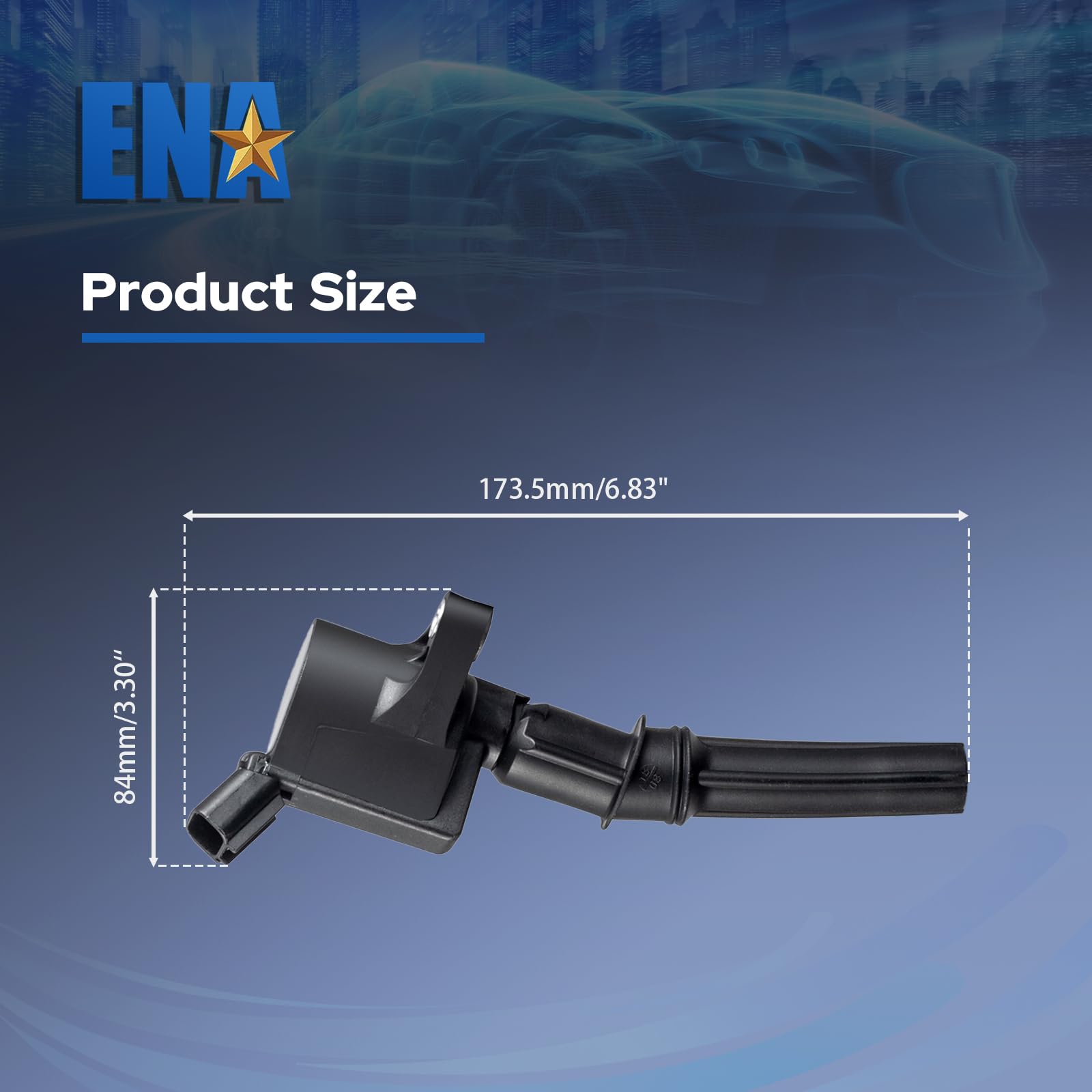 ENA side profile of a coil mounting bracket, exact bolt holes and durable housing
