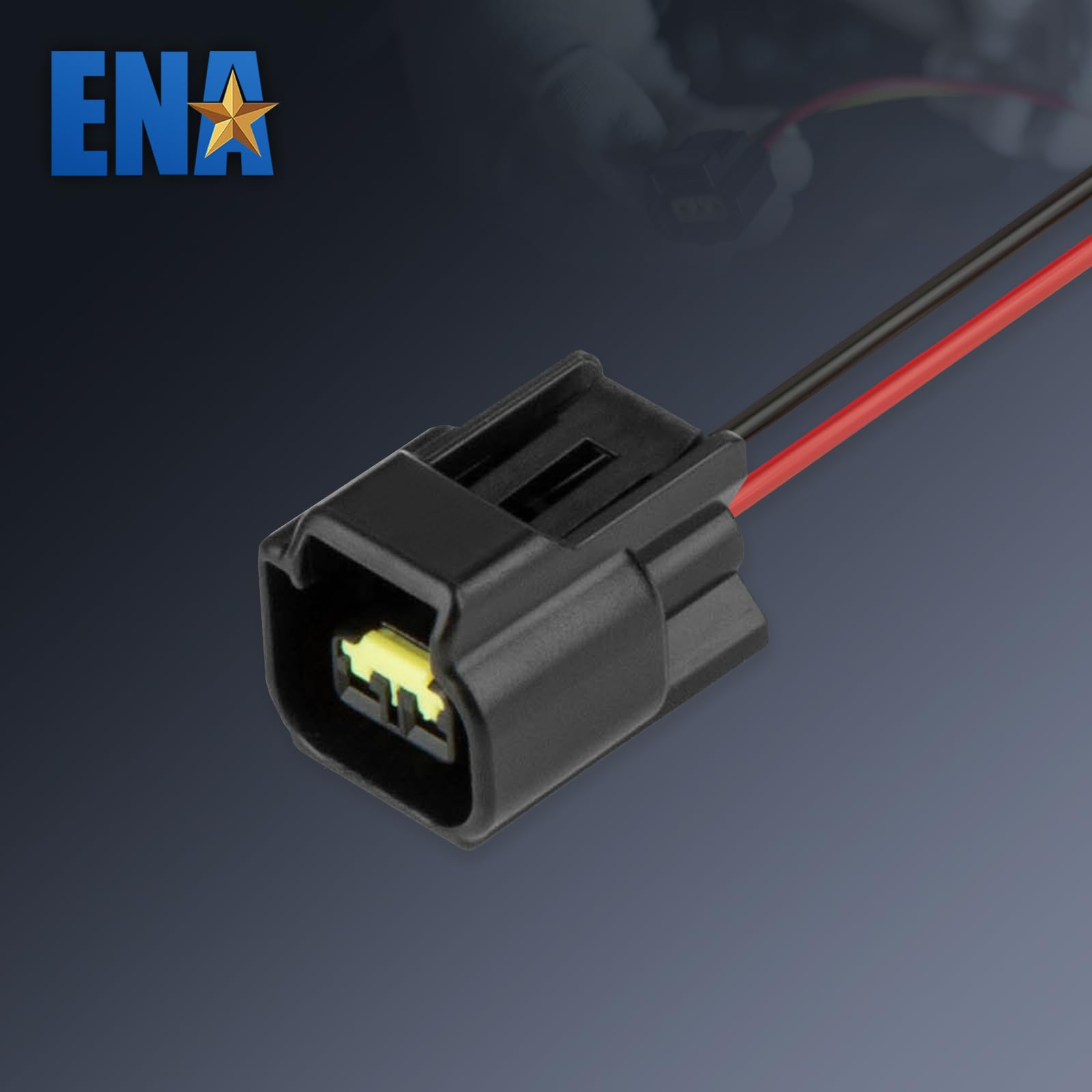 ENA closeup of connector terminal detail showing corrosion-resistant finish benefit