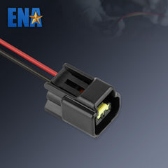 ENA connector snapped onto ignition coil illustrating secure fit and reliable contact