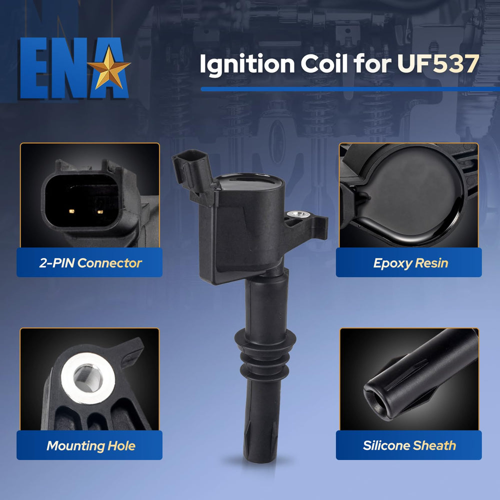 ENA installed coil packs in engine bay demonstrating correct fit and alignment